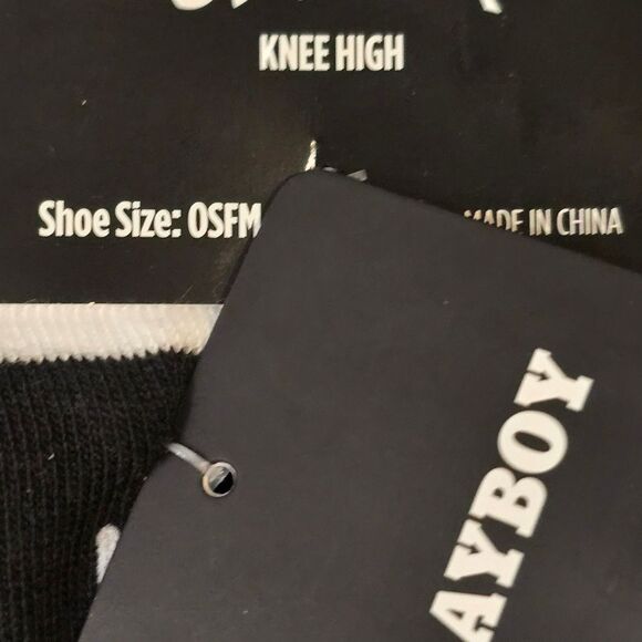 PLAYBOY Black and White Socks - Picture 4 of 5